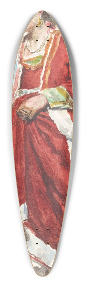 Albin Stein - Weibliche Kostmstudie  Mittelitalien 39.3 inch art pintail longboard deck