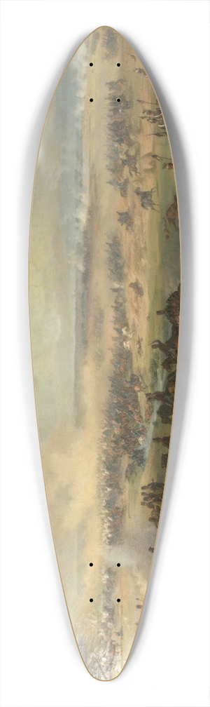 Albrecht Adam - Die Schlacht bei Temesvr 39.3 inch art pintail longboard deck