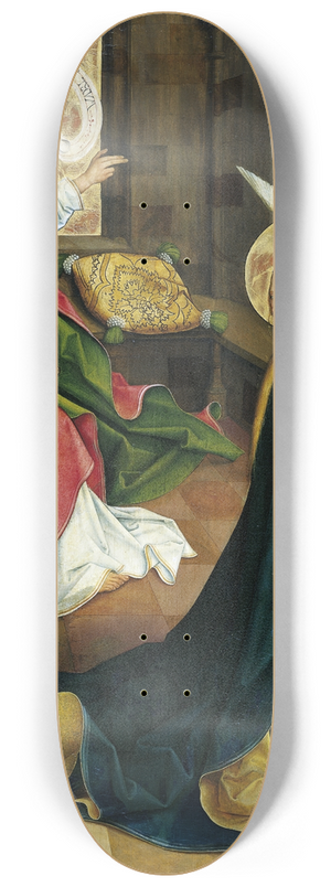 Bartholomus Zeitblom - The Annunciation 8.25 inch art skate deck