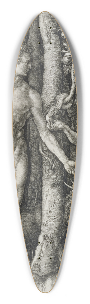 Albrecht Drer - Adam and Eve (The Fall of Man) 39.3 inch art pintail longboard deck
