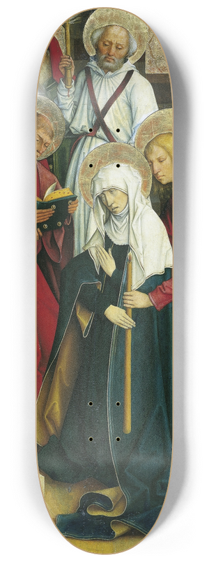 Bartholomus Zeitblom - The Death of the Virgin 8.25 inch art skate deck