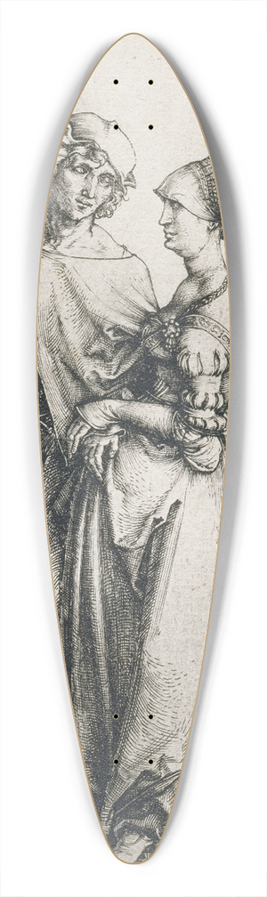 Albrecht Drer - Death and the Lovers 39.3 inch art pintail longboard deck