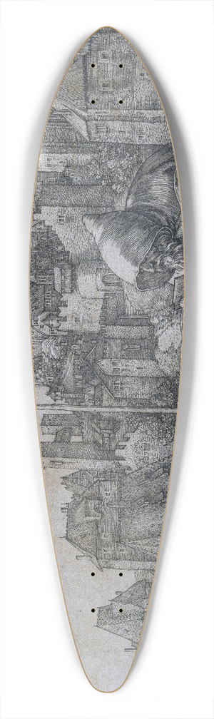 Albrecht Drer - Saint Anthony 39.3 inch art pintail longboard deck