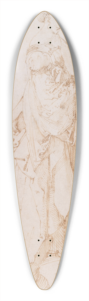 Albrecht Drer - Saint Catherine of Alexandria 39.3 inch art pintail longboard deck