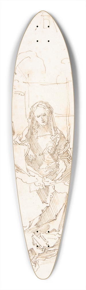 Albrecht Drer - The Holy Family in an Enclosed Garden 39.3 inch art pintail longboard deck