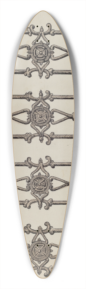 Al Curry - Cast Iron Balcony Rail 39.3 inch art pintail longboard deck