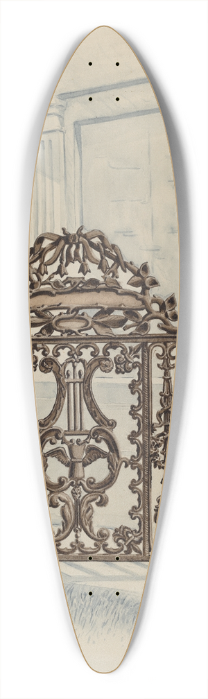 Al Curry - Cast Iron Gate 39.3 inch art pintail longboard deck