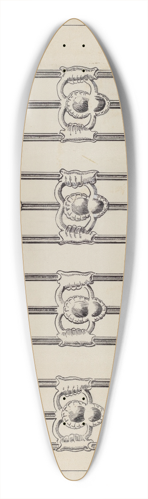 Al Curry - Cast Iron Window Balcony 39.3 inch art pintail longboard deck