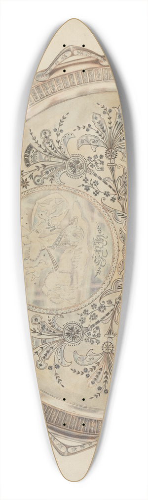 Al Curry - Silver Platter 39.3 inch art pintail longboard deck