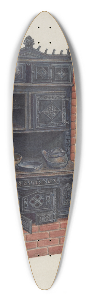 Al Curry - Stove 39.3 inch art pintail longboard deck