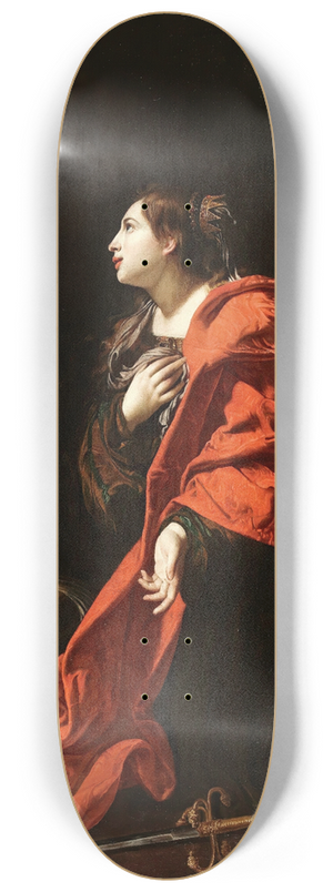 Bartolomeo Cavarozzi - Saint Catherine 8.25 inch art skate deck