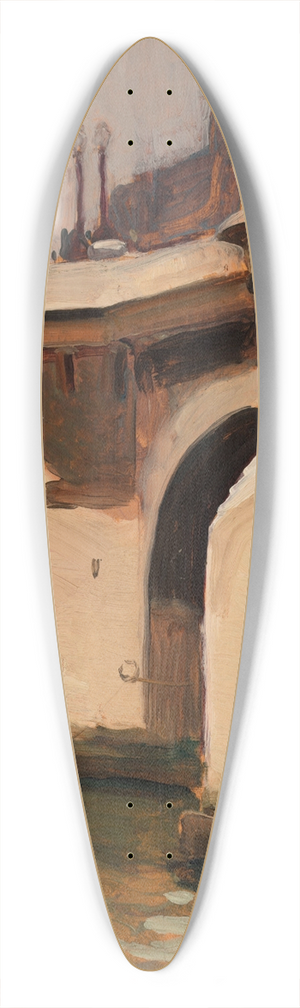 Aleksander Gierymski - Pont Neuf in Paris 39.3 inch art pintail longboard deck