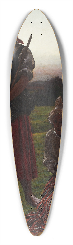 Aleksander Gierymski - Prayer of the Angelus Domini 39.3 inch art pintail longboard deck