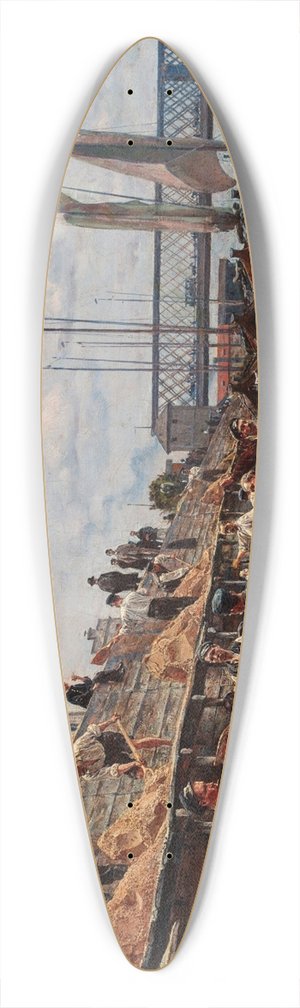 Aleksander Gierymski - Sand workers 39.3 inch art pintail longboard deck