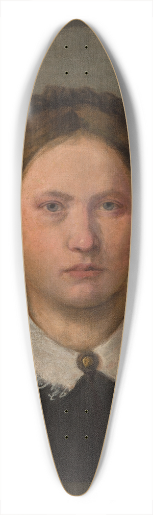 Aleksander Kotsis - Portrait of the Artists Sister, Karolina 39.3 inch art pintail longboard deck