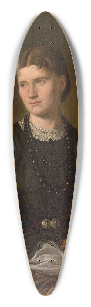 Aleksander Lesser - Portrait of Julia ne Bergson, artists wife 39.3 inch art pintail longboard deck