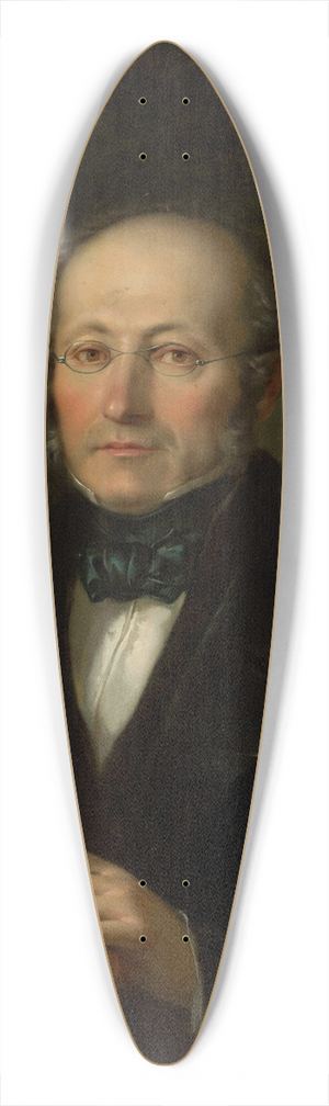 Aleksander Lesser - Portrait of the artists father, Levy Lesser 39.3 inch art pintail longboard deck