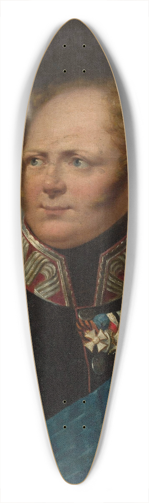 Aleksander Ludwik Molinari - Portrait of Tsar Alexander I 39.3 inch art pintail longboard deck