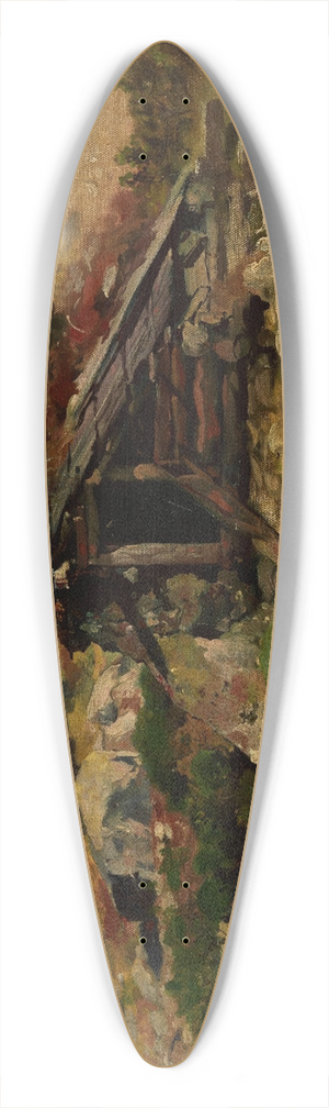 Aleksander Mroczkowski - Hut in the Tatra Mountains 39.3 inch art pintail longboard deck