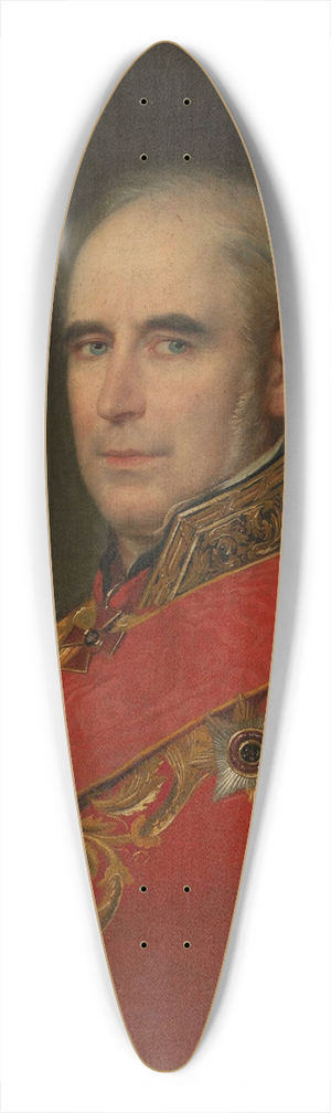 Aleksander Stankiewicz - Portrait of Romuald Hube, senator 39.3 inch art pintail longboard deck Aleksander Stankiewicz - Portrait of Romuald Hube, senator 39.3 inch art pintail longboard deck