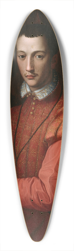 Alessandro Allori - Francesco de Medici 39.3 inch art pintail longboard deck