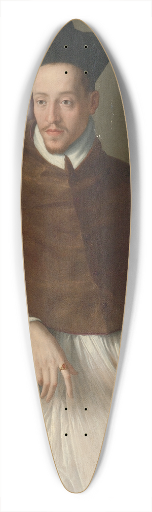 Alessandro Allori - Portrait Of A Cleric 39.3 inch art pintail longboard deck Alessandro Allori - Portrait Of A Cleric 39.3 inch art pintail longboard deck