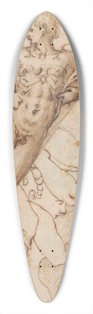 Alessandro Casolani - Flying Angel 39.3 inch art pintail longboard deck