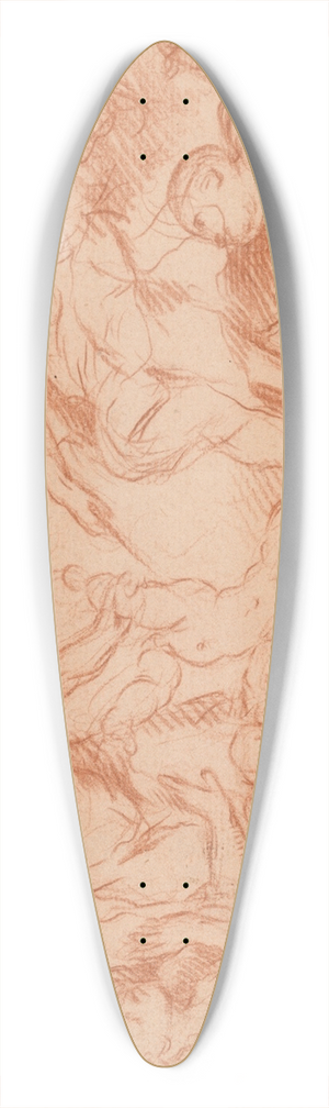 Alessandro Maganza - Judgment ofSolomon 39.3 inch art pintail longboard deck
