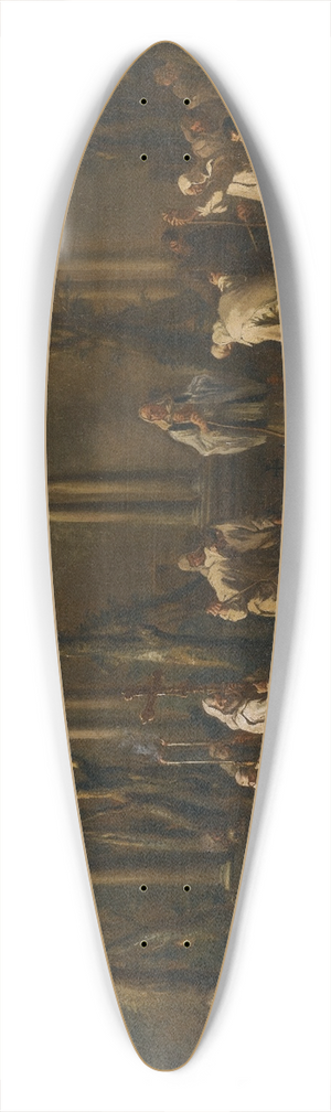 Alessandro Magnasco - A Monks Burial 39.3 inch art pintail longboard deck