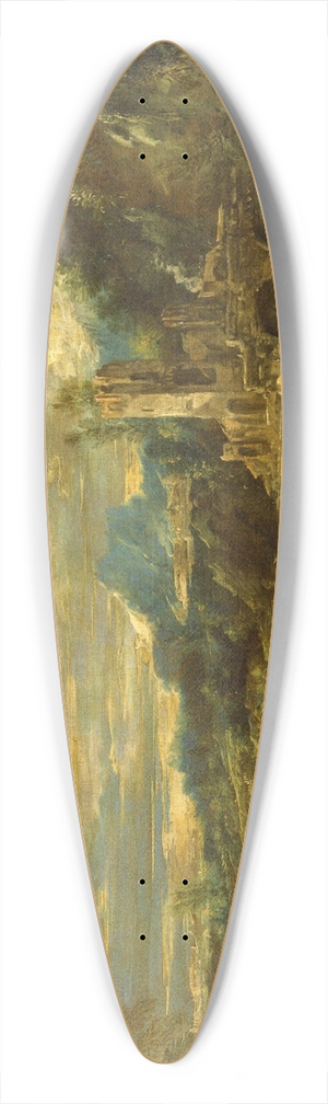 Alessandro Magnasco - Landscape with Stormy Sea 39.3 inch art pintail longboard deck