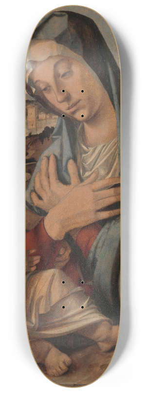 Bartolomeo Montagna - Madonna Adoring the Child 8.25 inch art skate deck