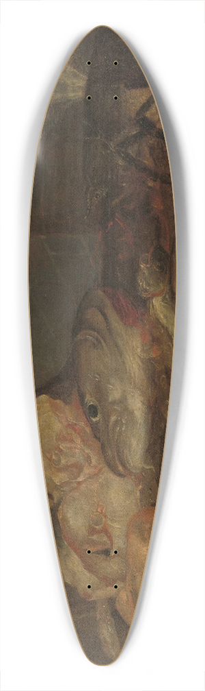 Alexander Adriaenssen - Still Life with Fish 39.3 inch art pintail longboard deck