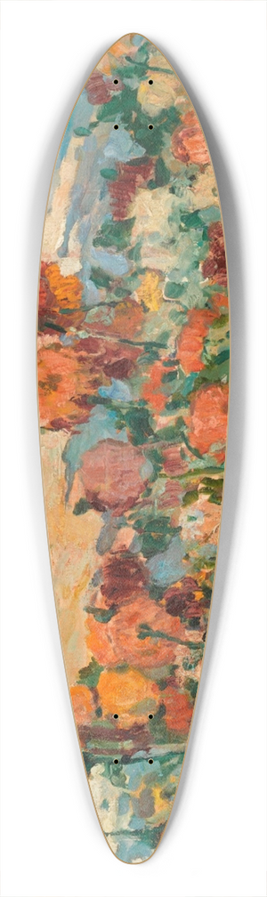 Alexander Altmann - Flowers in a Park 39.3 inch art pintail longboard deck