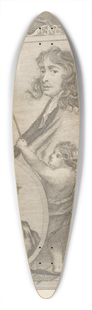 Alexander Bannerman - Boit. Baker. 39.3 inch art pintail longboard deck