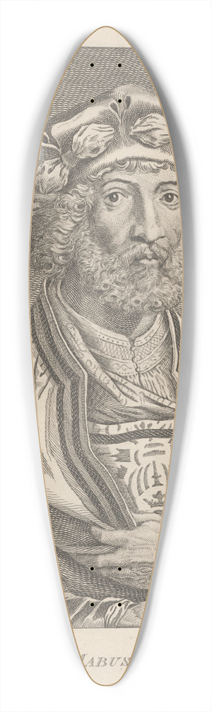 Alexander Bannerman - John Mabuse 39.3 inch art pintail longboard deck
