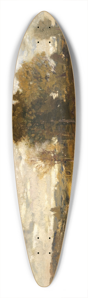 Alexander Helwig Wyant - Autumn At Arkville 39.3 inch art pintail longboard deck