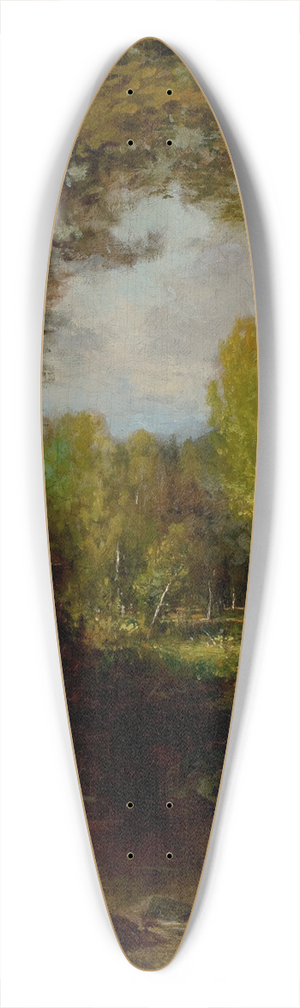 Alexander Helwig Wyant - Keene, Adirondacks 39.3 inch art pintail longboard deck