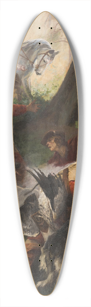 Alexander Jakesch - The Discovery of Hot Springs by Charles IV 39.3 inch art pintail longboard deck