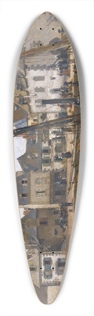 Alexander Karlovich Beggrov - View Of Concarneau 39.3 inch art pintail longboard deck