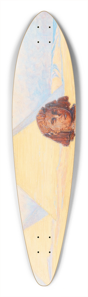 Alexander Kircher - The Sphinx before the Pyramids of Giza 39.3 inch art pintail longboard deck