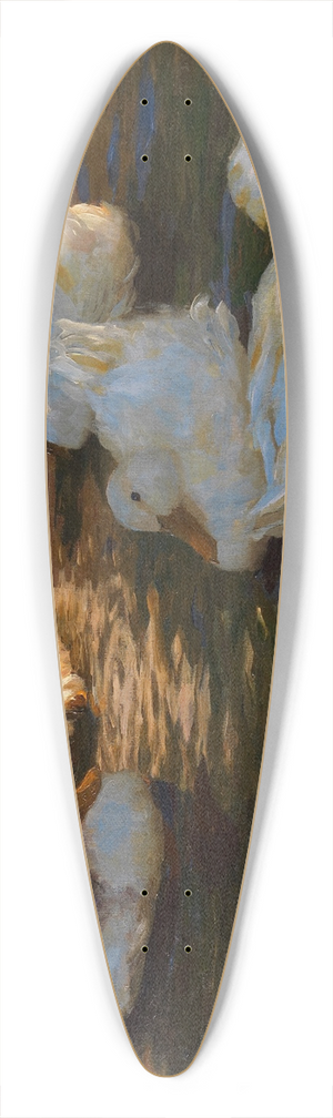 Alexander Koester - 9 Enten im Abendlicht 39.3 inch art pintail longboard deck