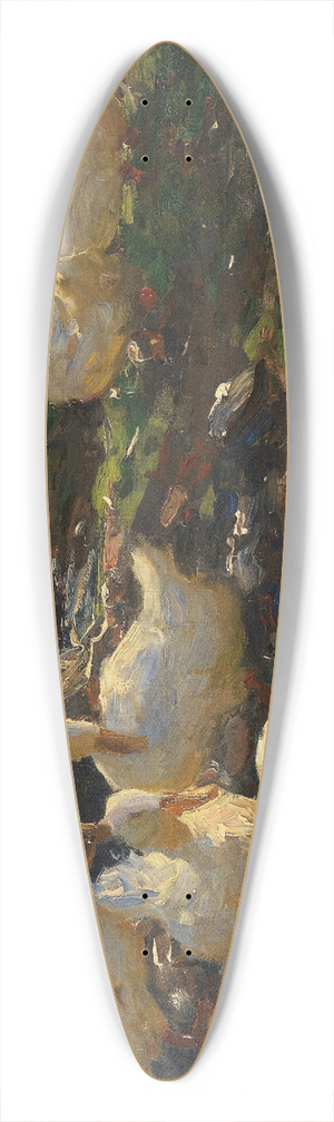 Alexander Koester - Enten am Brnnele 39.3 inch art pintail longboard deck