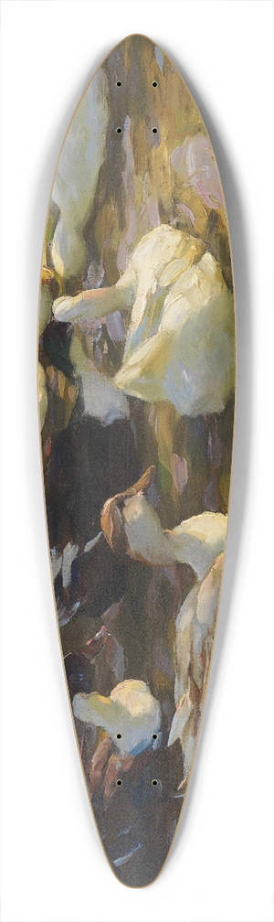 Alexander Koester - Enten im Teich (Enten am Bach) 39.3 inch art pintail longboard deck