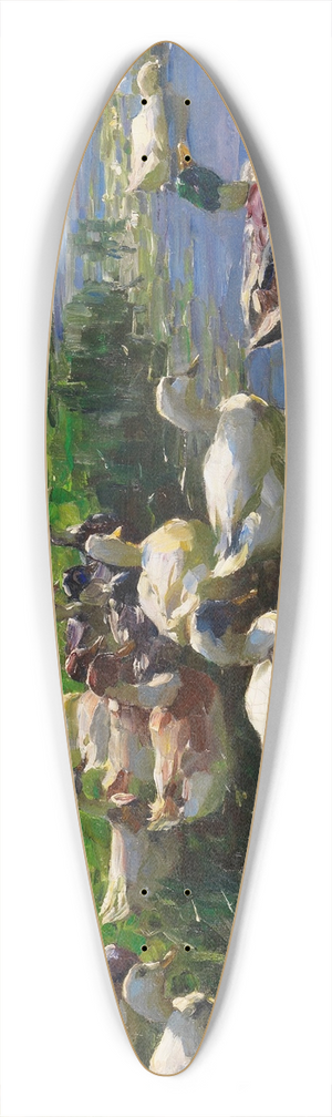 Alexander Koester - Enten (Seelandschaft) 39.3 inch art pintail longboard deck