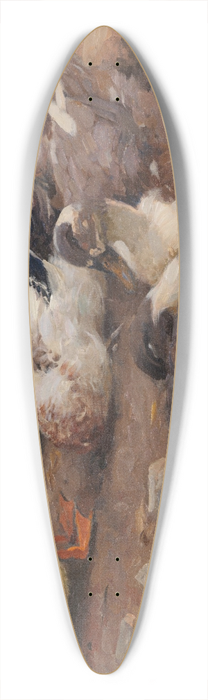 Alexander Koester - Neun Enten am Teichufer 39.3 inch art pintail longboard deck