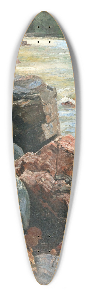 Alexander Koester - The Eisack In South Tyrol 39.3 inch art pintail longboard deck