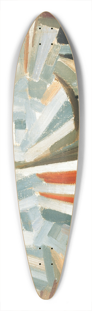 Alexander Konstantinovich Bogomazov - Cubist Head 39.3 inch art pintail longboard deck