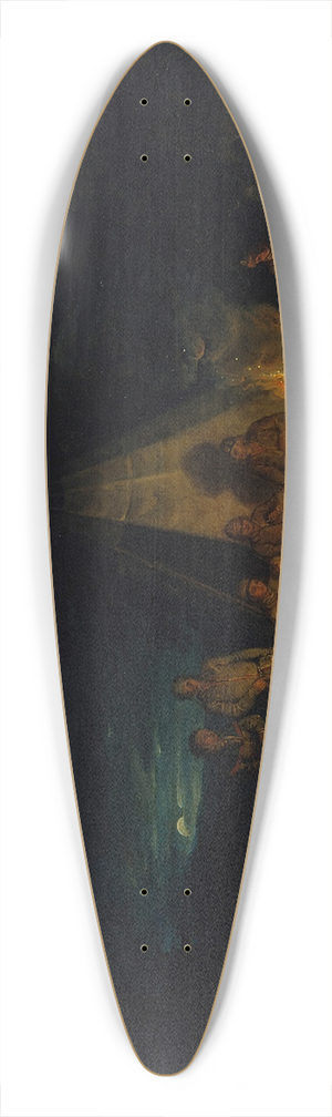 Alexander Laurus - Laplanders Around A Fire 39.3 inch art pintail longboard deck