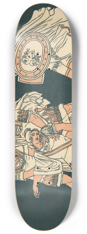 Bartolomeo Pinelli - Aeneas and the body of Lausus 8.25 inch art skate deck Bartolomeo Pinelli - Aeneas and the body of Lausus 8.25 inch art skate deck