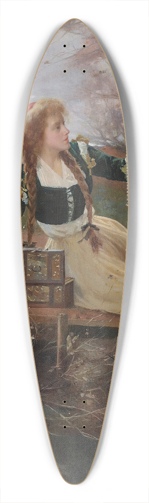 Alexander Mark Rossi - Reflections 39.3 inch art pintail longboard deck